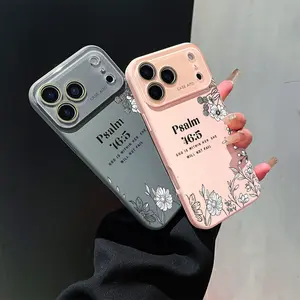 Scripture Phone Case, Floral Botanical Style, for compatible with iPhone 17/17pro/17promax/17Air/iphone16/16pro/16plus/16promax/15/15promax/15pro/11/12/13/14promax/12mini/13mini/11pro/11promax/12pro/12promax/13pro/13promax/14pro/14promax, Psalm 465 God is