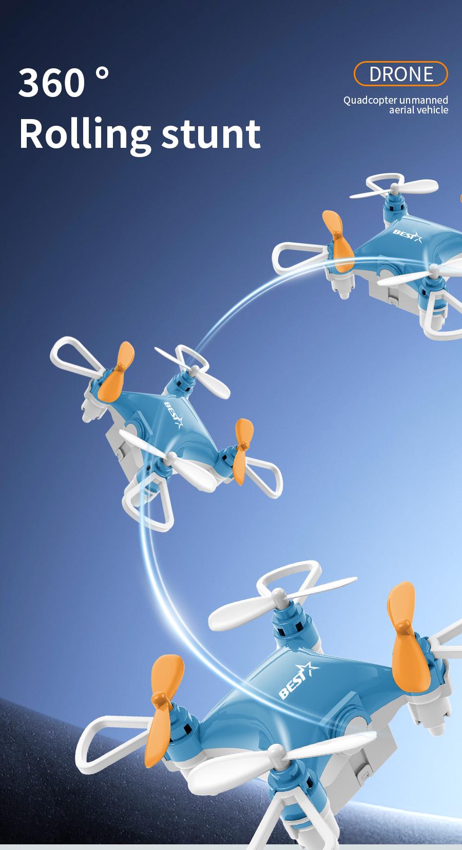 New upgraded version Drone Mini RemoteControl Aircraft New 360° dazzling flipChildren's Toy Micro Aircraft Fixed HeightQuadcopter Electronic flying toys Children'sgifts Cameras Controller