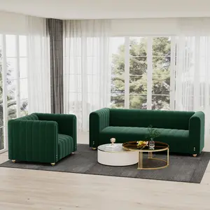 Luxury Velvet Sofa | Multiple Colors | Modular 3+1/3+1+1/3+3 Combinations | Modern Living Room Furniture