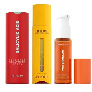 Daily 3 Step Anti-Acne Skincare Set l Blemish Clear Line l Fight Breakouts & Unclog Pores l All-In-One Salicylic Acid Routine l Toner + Serum + Acne Treatment Cream