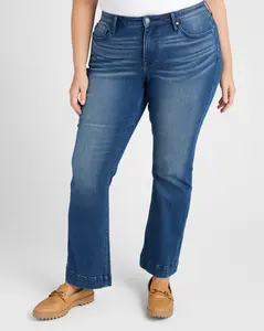 Plus Size Marley Bootcut Jeans with Trouser Hem