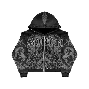 God Sent Zip Up Hoodie (Black)
