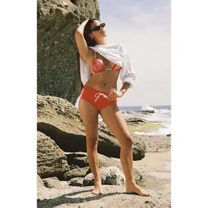 Pacsun Women's Red Payton Swim Shorts