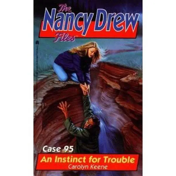 USED Book - An INSTINCT FOR TROUBLE (NANCY DREW FILES 95) by Carolyn Keene (Paperback) - english