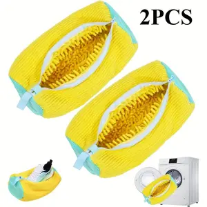 2PCS Washing Machine Shoe Bag, Durable Zipper Shoe Laundry Bag, Shoe Storage Bag, Shoes Washing Bag, Laundry Tools & Accessories for Home Laundry Room