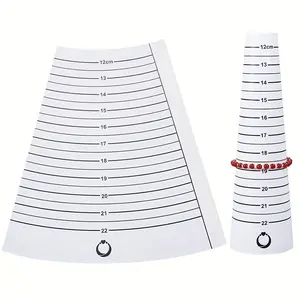DIY Bracelet Sizing Tool, Scale, Inner Circumference Measurement for Jewelry Making, Fits Sizes 12-22cm, Essential Accessory for Crafters