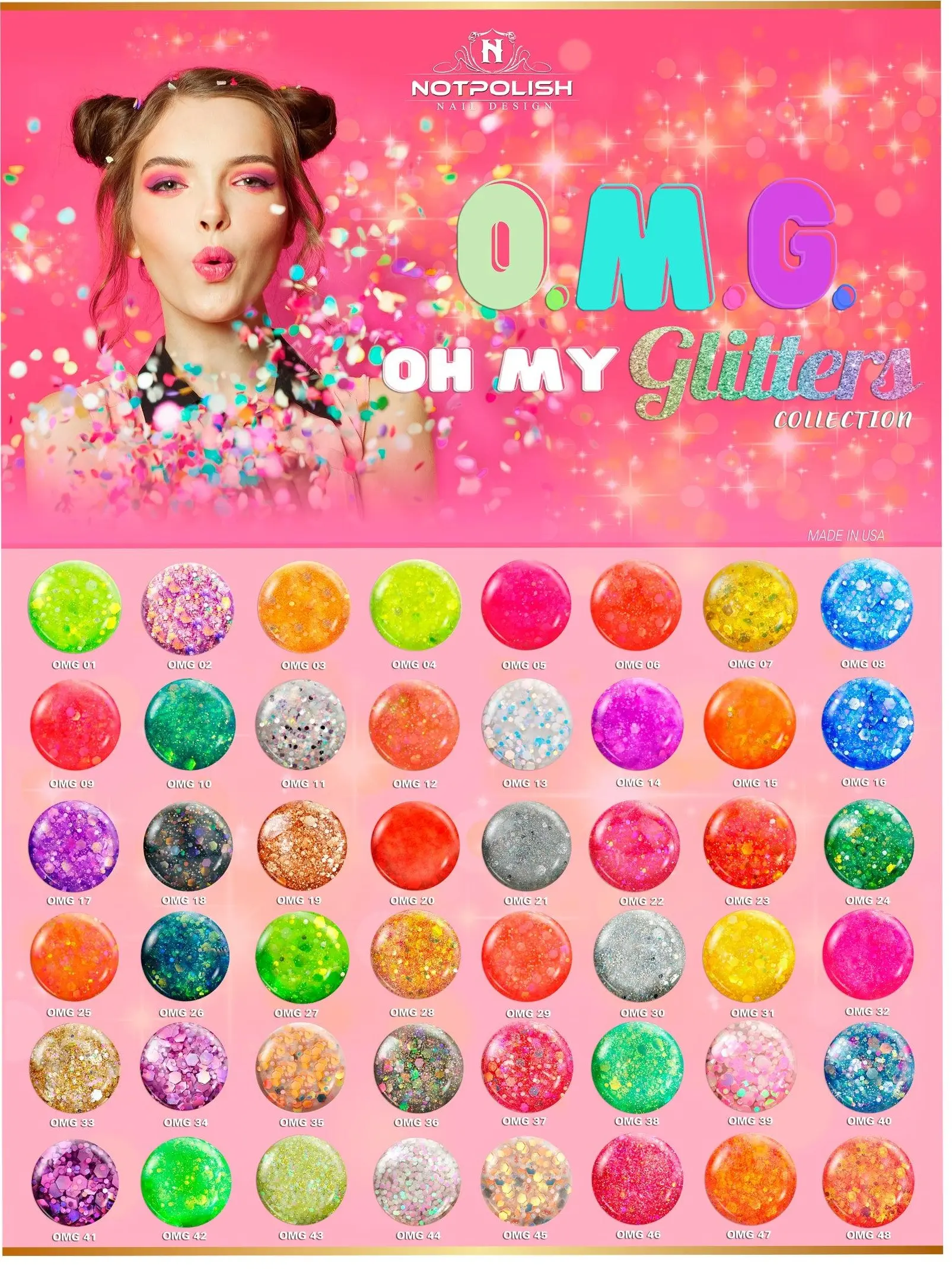 NOTPOLISH O.M.G. COMPLETE COLLECTION 48 PC