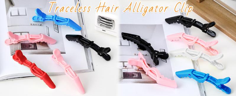 Vigorous Hair 1 Count Solid Color Alligator Hair Clips Hot Dye Clip Hairdressing Hair Pins Multi Prupose Wig Clip Non Slip Hairpin Heatless Styling Tool For Women