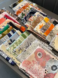 Cute Chain Print Boho Style Scarf for Autumn Winter, Colorblock Plant Pattern Neck Warmer, Perfect for Outdoor Travel Dating Fashion Accessories