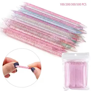 ✨ 100/200/300 Double-Ended Acrylic Gel Nail Removal Sticks – An essential nail art tool for gem placement, glue removal, debris cleaning, cuticle pushing, and design pressing. Suitable for both salon and at-home DIY use.
