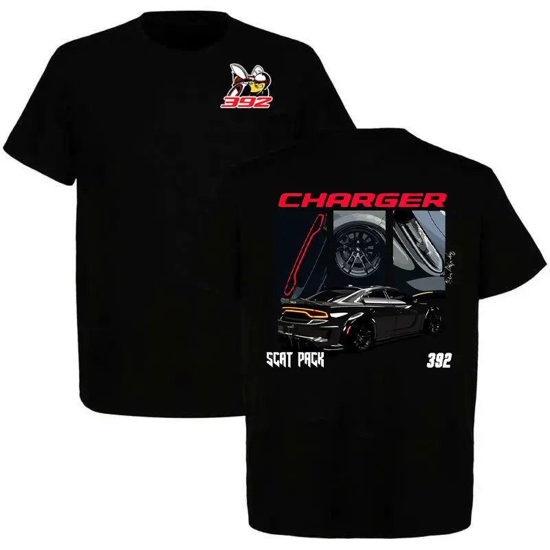 Dodge Charger Scat Pack 392 T-Shirt/Hoodie, Charger 392 Bee Hemi Racing Streetwear Tee, Performance Car Enthusiast Shirt, Car Lover Gift Top Menswear Gift For Men, Father's Day
