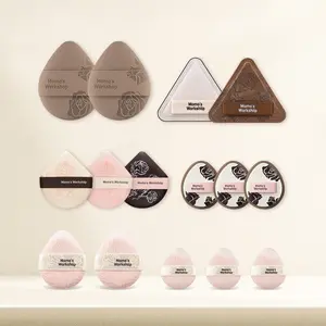 Momo's Workshop Elegant Rose Series Powder Puff Set - A must-have for refined living, Powderpuff 、Suitable for liquid foundation, Cream powder, Blush, Contouring, Triangle 、Loose powder. Limited-time  & 15pcs in total & individually packaged