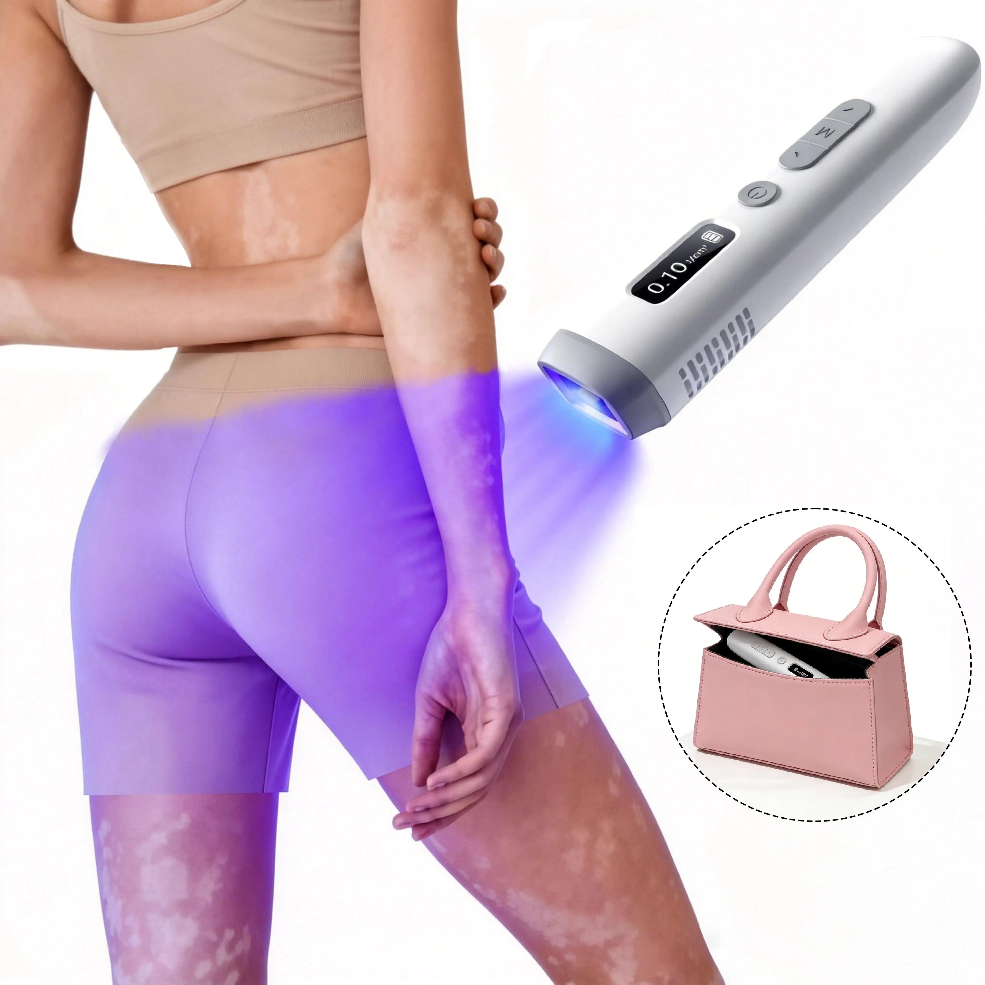 KTS Therapeutic Phototherapy Wand 2026, Easy-to-Use At-Home Treatment for Psoriasis & Vitiligo, Calms Irritation, Improves Uneven Tone & Boosts Confidence, Compact, 308Nm, Travel Size, Reduces Redness, Health, Wellness, Solution