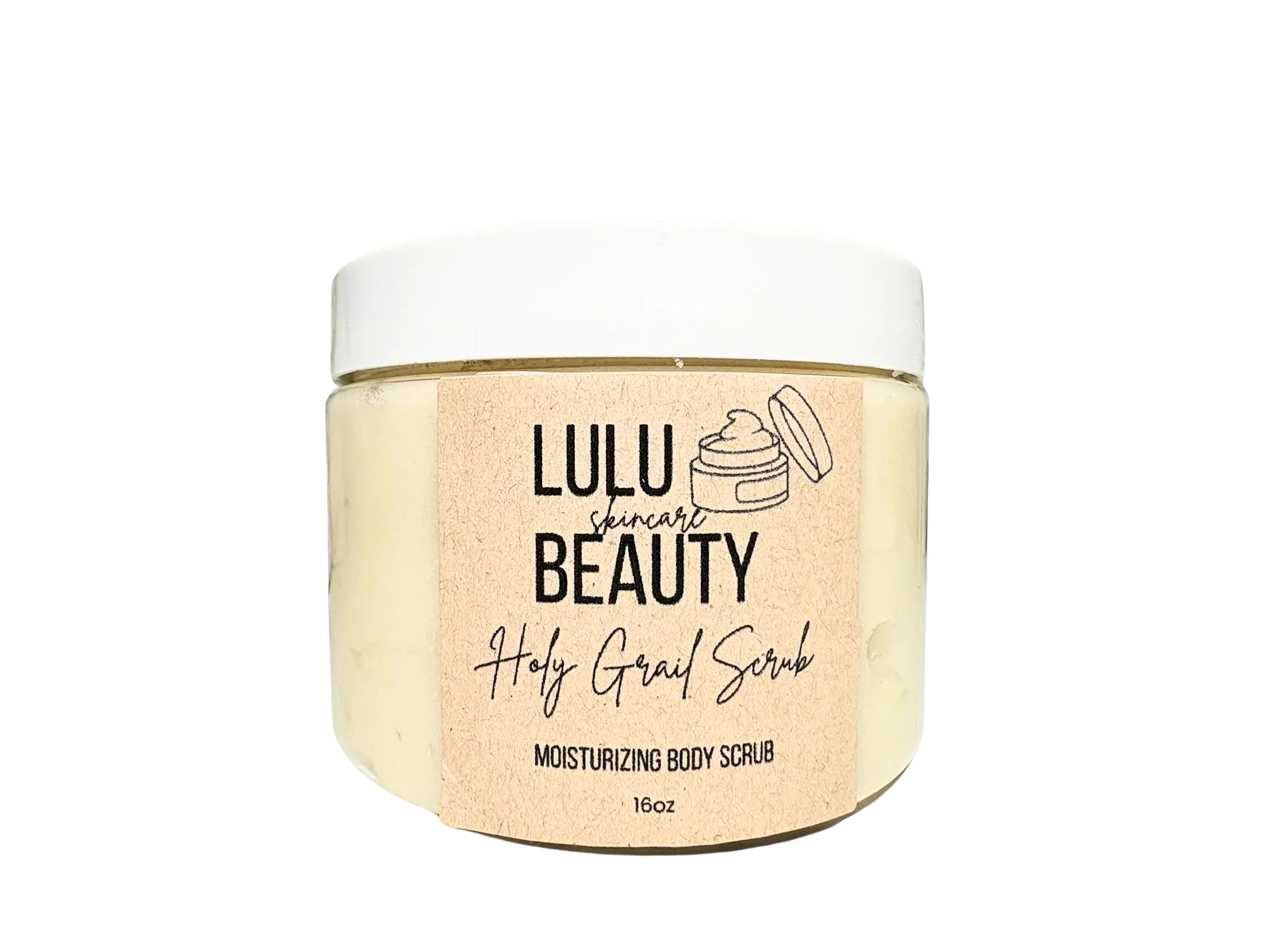 Lulu Beauty Skincare Holy Grail Body Scrub - Non-toxic All Natural - Ultra Exfoliant and Moisturizer