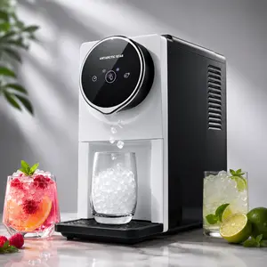 Antarctic Star Gen 2 Nugget Ice Maker Countertop – Soft Chewable Pellet Ice Machine with Auto Ice Dispense, Self-Cleaning, Touchscreen, 33Lbs/24H, 1.8L Water Tank, Portable for Home Kitchen Office