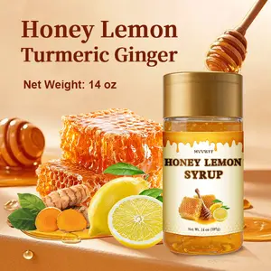 Sleep & Relax Honey Drink – 14oz · Cozy Hot Drink · Real Honey, Lemon, Ginger & Turmeric · Wellness Blend