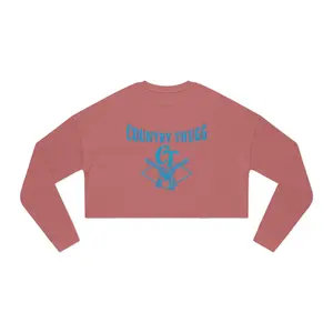 Country Thugg Cropped Sweatshirt — Women’s Rustic Western Graphic