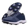 Men's Wide Fit Athletic Golf Shoes - Low Top, Non-Slip Rubber Round Toe, Breathable Mesh, Comfortable Laced Professional Footwear for Big Sizes, All Seasons Outdoor Casual Trainers