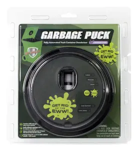 Garbage Puck Automatic Trash Can Deodorizer Spray for Outdoor Bins, Lavender Scent, 30-Day Refill, Designed in the USA