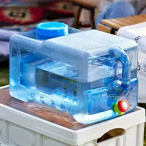 15L BPA-Free Portable Water Container with Tap! 💧   4 Gallon PC Material Water Storage with Cleaning Brush & Extension Tube. Perfect for Outdoor Travel, Car Camping, Picnics & Emergency Use. Your All-in-One Water Solution for Home, Office & Adventures!