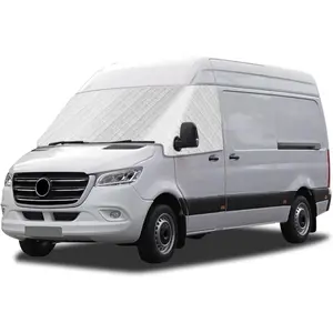 Windshield Sun Shade Cover Compatible with Mercedes-Benz Sprinter VS30 2019-2025, Front Window Sunshade Windshield Cover for UV Protection & Privacy Shield, with Mirror Cutouts