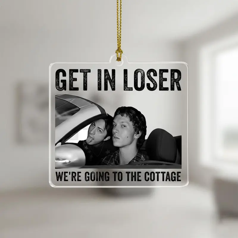 Get In Loser We're Going To The Cottage Keychain, Ilya Rozanov and Shane Hollander Acrylic Keychain, Heated Rivalry Inspired Keychain