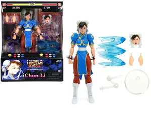 Chun-Li 6" Moveable Figure with Accessories "Ultra Street Fighter II: The Final Challengers" (2017) Video Game model by Jada