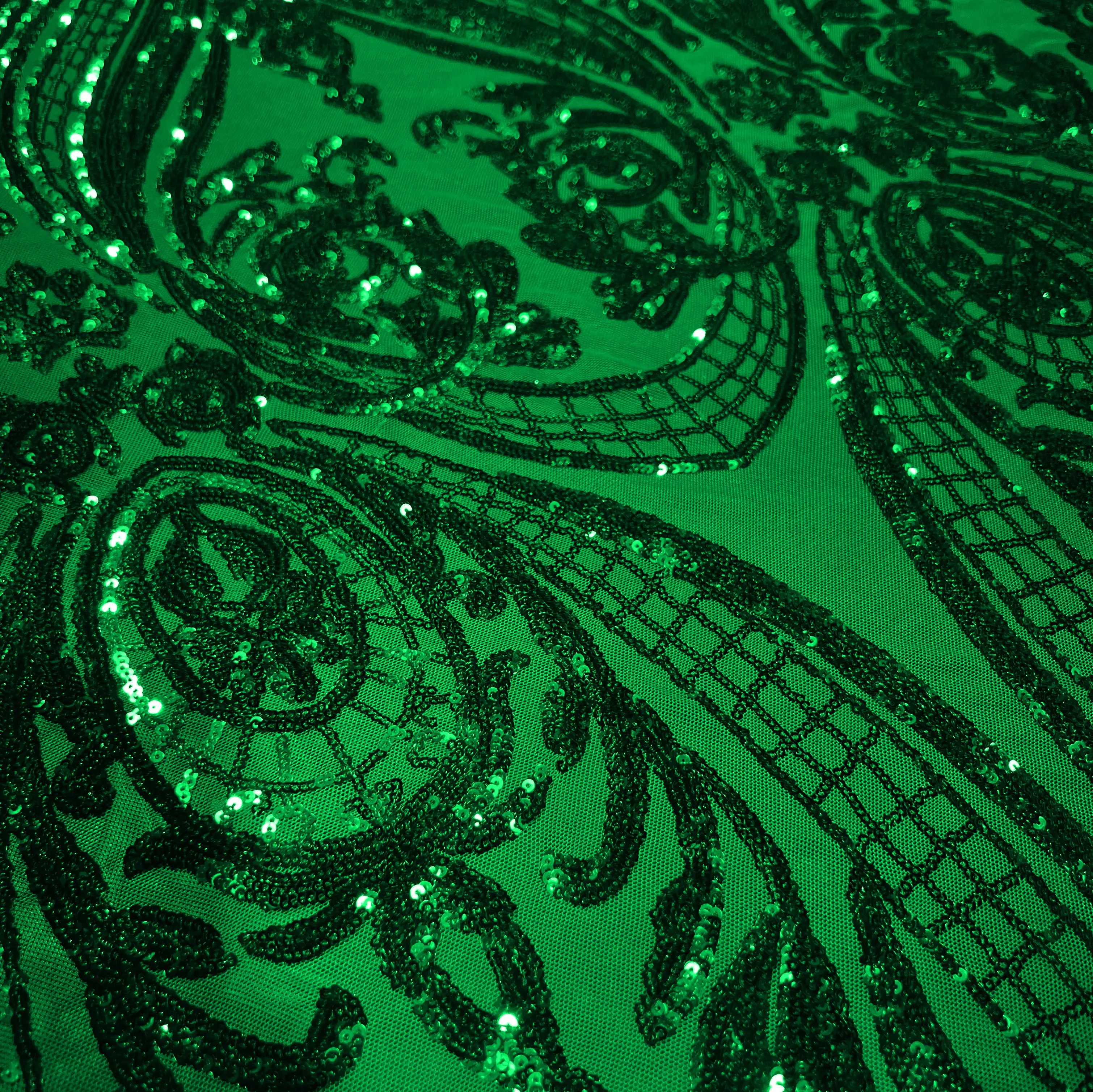 Sequins on Power Mesh