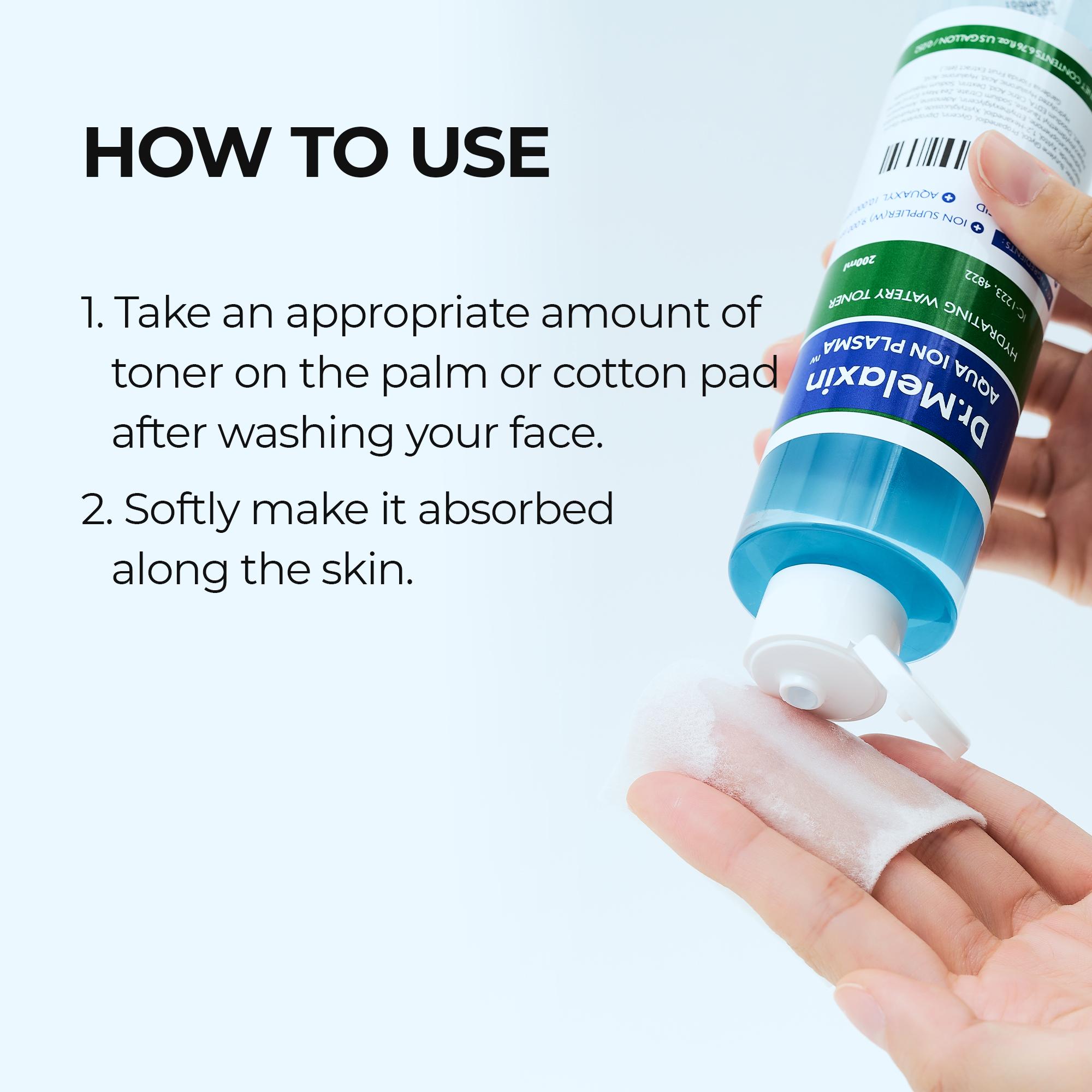 [Dr.Melaxin Official] Aqua Ion Plasma Hydrating Watery Toner | Moisturizing, Hyaluronic Acid | Korean Cosmetics | 200ml