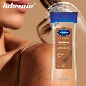 lakerain 1 Count Moisturizing, Hydrating, Nourishing & Radiant Cocoa Butter Body Gel Oil, Locks in Moisture, Deeply Nourishes, Revitalizes Skin Radiance, Suitable for Dry, Rough, Dull Skin, Ideal Daily Body Care Treatment Solution