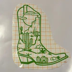 Western desert boot decal