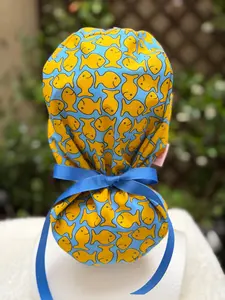 Gold fish crackers Ponytail Scrub Cap