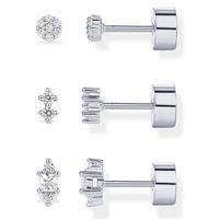 3-Pair Set - White Gold