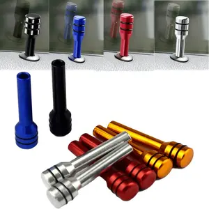 2 PCS Car Door Lock Knobs,Universal Door Lift Bolt Auto Inner Door Pul Pins,Aluminum Alloy Door Lock Pin Cover
