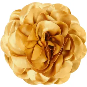 Big Flower Dainty Satin Fabric Rose Flower Brooches Large Rose Flowers Satin Lapel Brooches for Women Wedding Dinner Decoration 7.48 Inches
