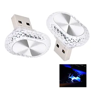 2pc Mini USB Car Light, Car LED Interior Lighting, 5v USB Atmosphere Light, Laptop Keyboard Office Decoration, Night Lamp, Car Ambient Lighting, Car Atmosphere Lights
