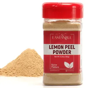 Eastanbul Lemon Peel Powder, 6.4oz Lemon Peel Ground, Pure Citrus Powder Spice Matters Natural