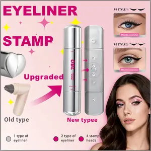 Eyeliner Stamp Pen Dual-4 in 1 Design Wing Stamp, Quick-Dry, Long-Lasting, Smudge-Proof for Easy Cat Eye, Sharp Winged Lines & All-Day Makeup Wear - Beginner Friendly Everyday Makeup Tool for Women, Women's cosmetics, Makeup tools, Valentine's Day Edition