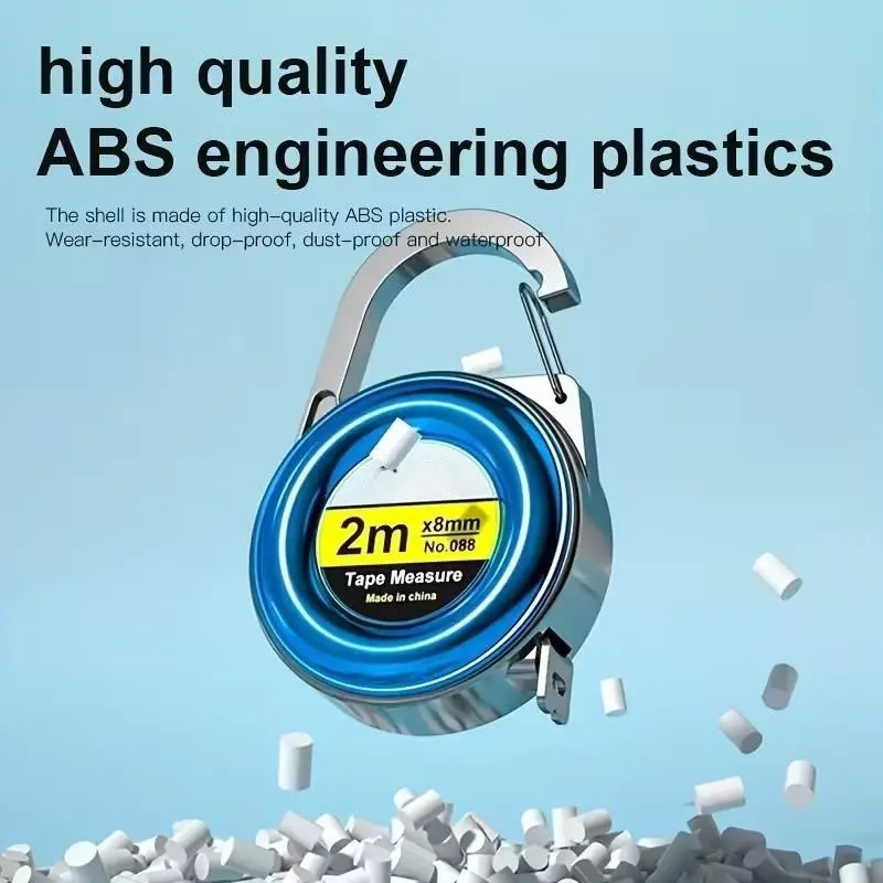 Senasa Carbon Steel Mini Tape Measure, 78.74 Inch Portable Keychain Design, High Precision Digital Display, Accurate Measurement Tool, Home Projects