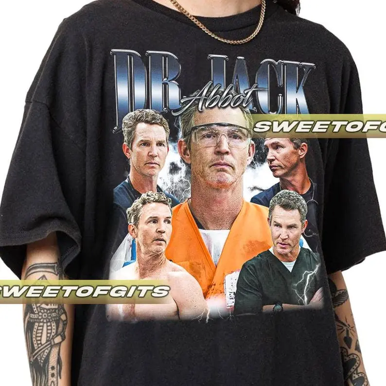 Limited Dr. Jack Abbot T-shirt - Unisex Vintage 90s, Shawn Hatosy Graphic Shirt, Movie 90s Tee, Fan Gifts Top Menswear Cotton Streetwear Casual