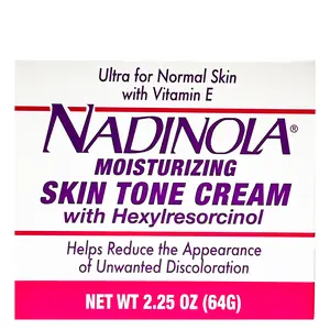 Nadinola Ultra Skin Tone Cream for Normal Skin with Vitamin E, 2.25oz - Helps Reduce Discoloration and Improves the Appearance of Skin Tone, Dark Spot for Face, Neck and Body