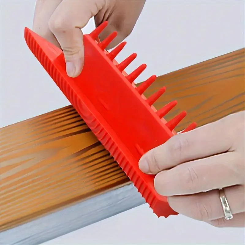 4pcs Paint Brush Wood Graining Rubber Roller Brush Painting Tools Painter Tool Imitation Wall Painting Home Decoration Art Embossing Graining Furniture Paint Brushes