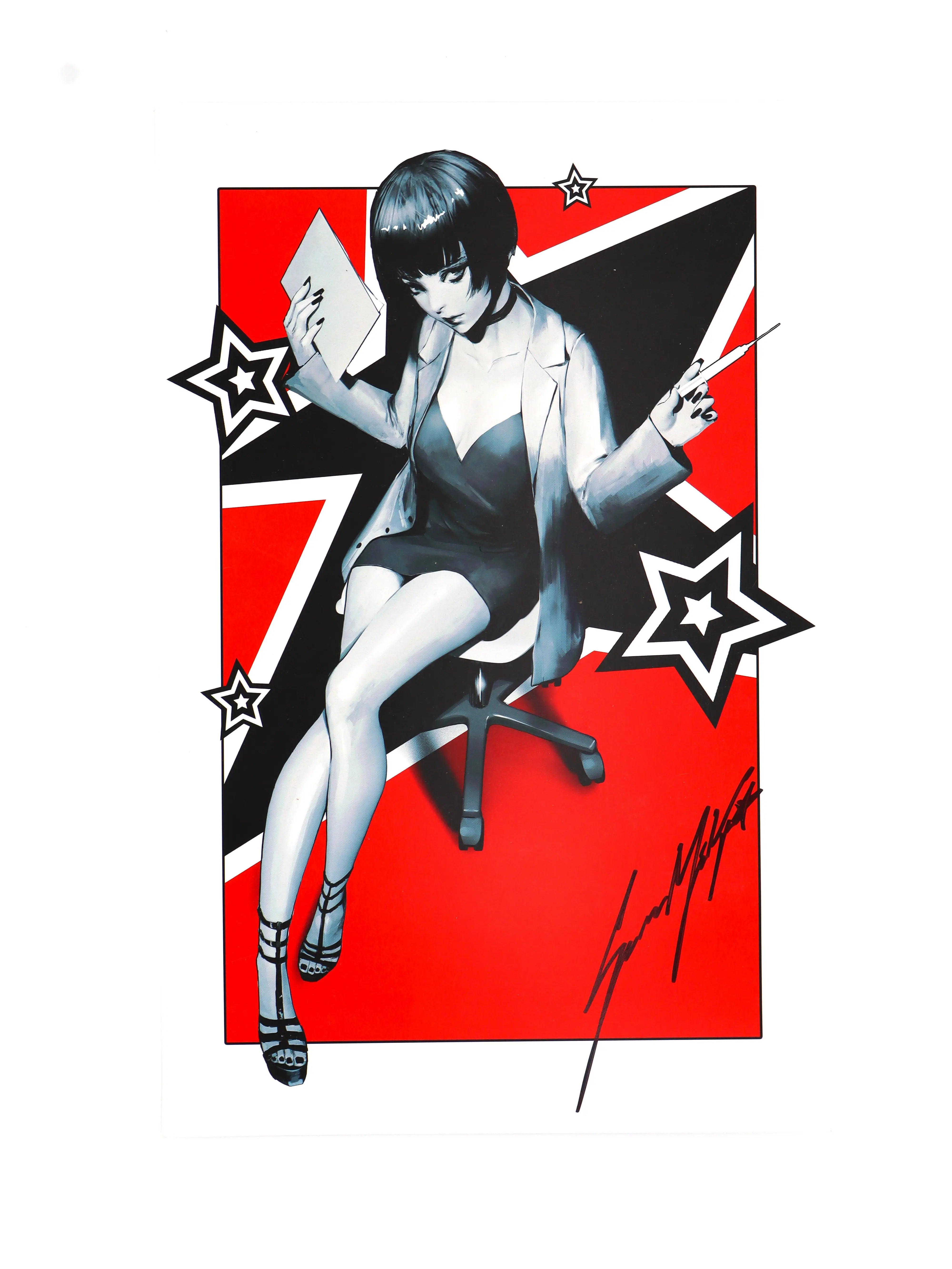 Sozomaika Tae Takemi Art Print | Persona 5 Atlus JRPG Anime Poster For Studio & Gallery Wall Decor