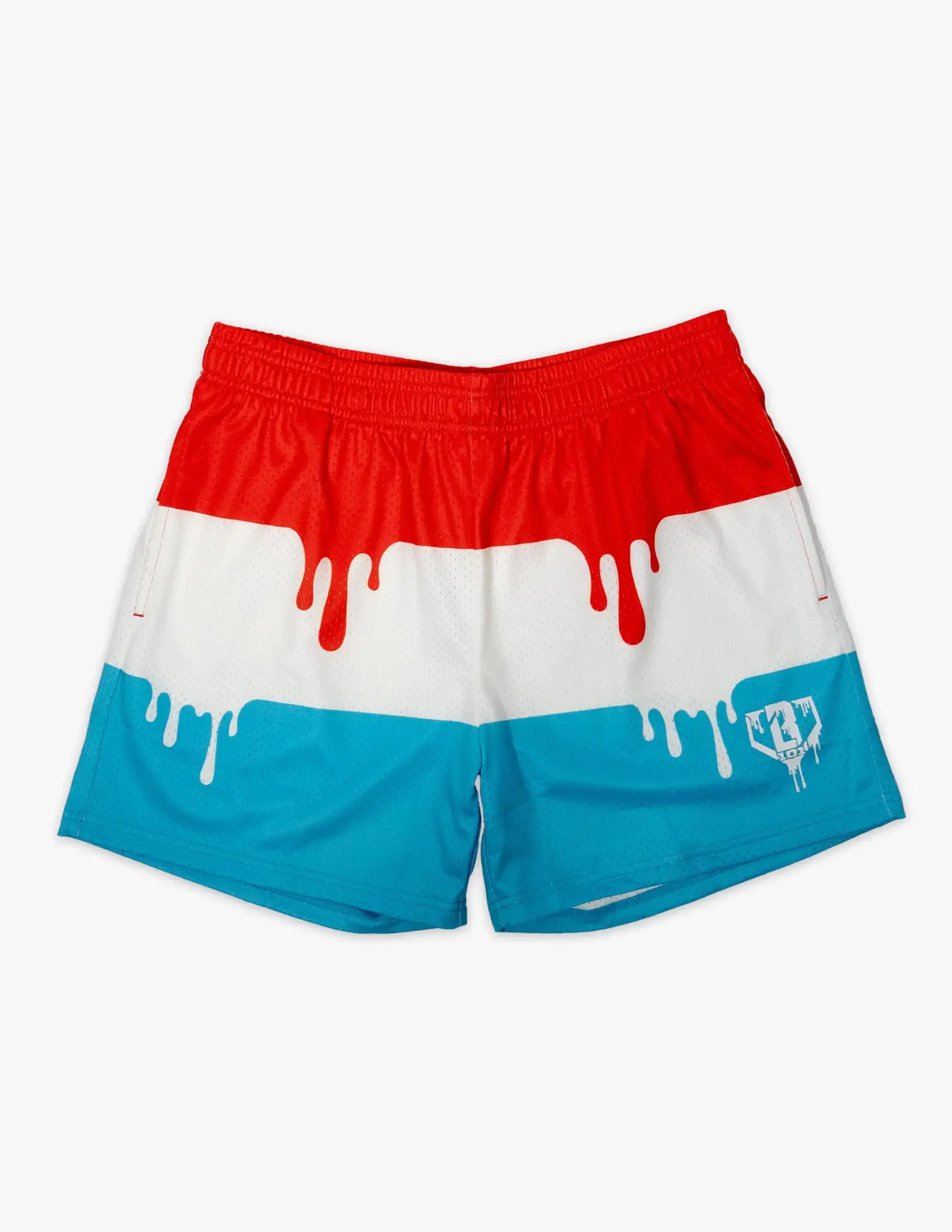 Baseball Lifestyle 101 | Ice Cream Freeze Pop Mesh Shorts - for Youth & Adults | Lightweight & Breathable Summer Sports Shorts for Casual & Outdoor Style for Women & Men | Baseball Training, Gym & Everyday Activewear | Perfect Gift for Him