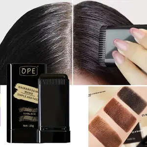Portable hair dye stick (with brush), designed in three colors suitable for various hairstyles, provides long-lasting hair dyeing with a natural and non-fading effect, quickly covers white hair, and is a fashionable styling tool.