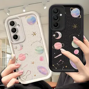 Phone Case: Fashionable, Simple, Dreamy Universe Planet Cute Eye of Providence Ladder Shockproof Lens Protector Case. Suitable for Samsung Galaxy A16 4G/5G, A05 4G, A05S, A55 5G, A12, A13, A33, A34, A15, A14, A26, A25, A54, A53, A52s, A17, A36