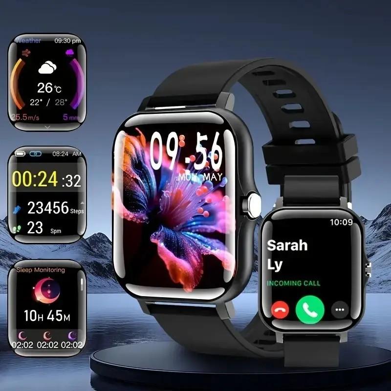 Valentine's Day Gift 2026 New Smart Watch Wireless Calling Dialing Multi Sport Mode Call Reminder Rejection SMS Message Reminders Various APP Reminders Black and Pink Wearable Valentine's Day Gift 2026 New Smart Watch Wireless Calling Dialing Multi Sport Mode Call Reminder Rejection SMS Message Reminders Various APP Reminders Black and Pink Wearable