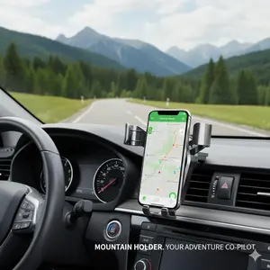 Universal Air Vent Car Phone Mount with Gravity Sensor, 360° Rotation Anti-Slip Holder for Smartphones, Dashboard & Windshield Compatible Phone Cradle for Car Accessories.