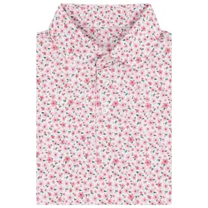 Azalea Pink Golf Polo Shirt Mens Lightweight Performance Shirt