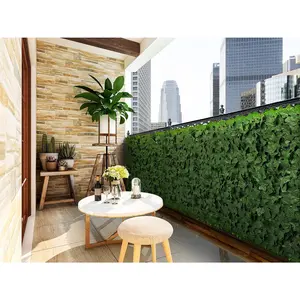 ColourTree Artificial Ivy Privacy Fence & Backdrop Wall, Sturdy Backed Faux Leaves Hedges Panel for Outdoor, Indoor Decor